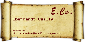 Eberhardt Csilla névjegykártya