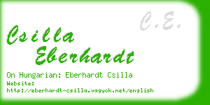 csilla eberhardt business card